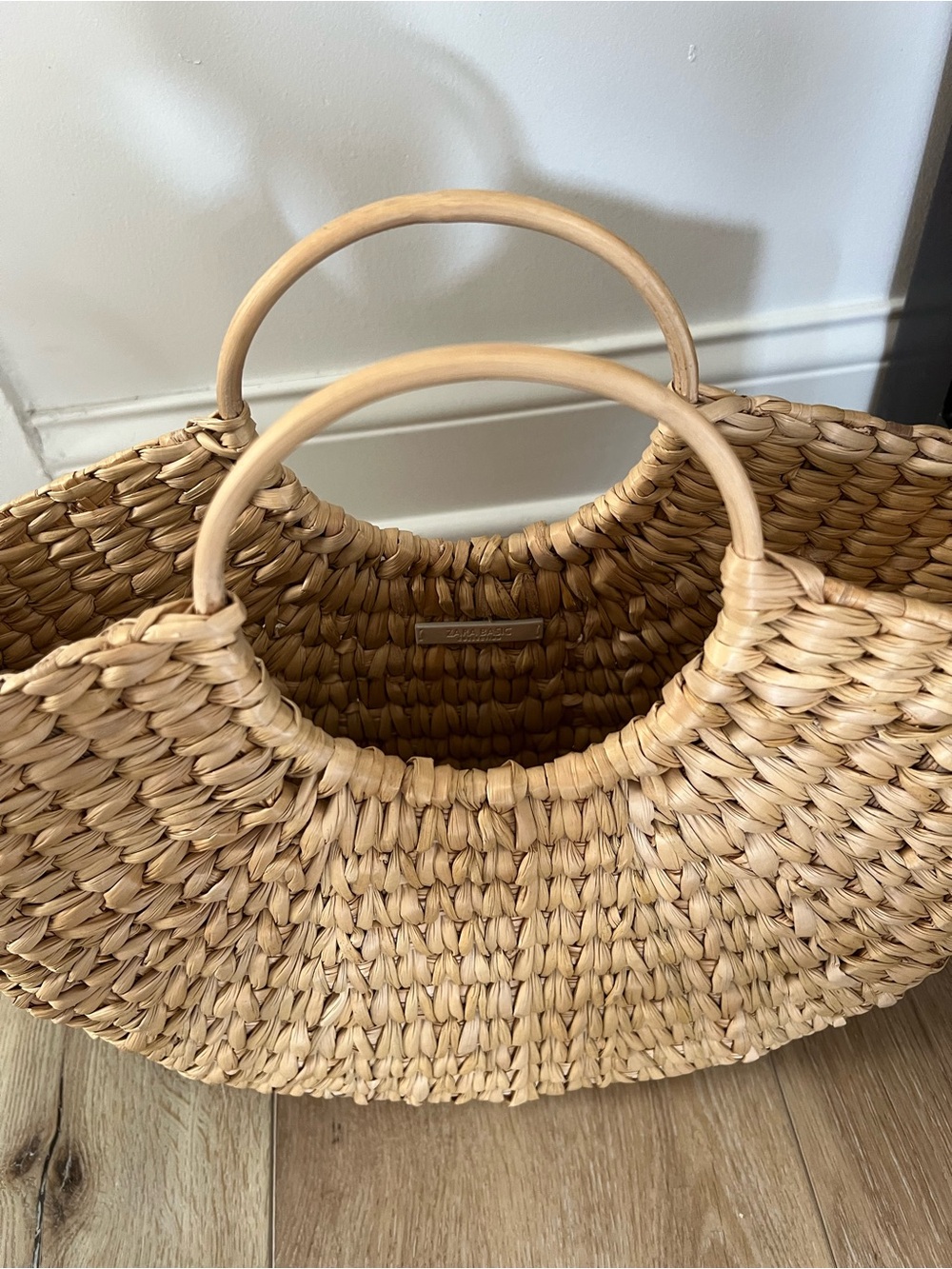 Zara Woven Basket Bag - Picture 2 of 5